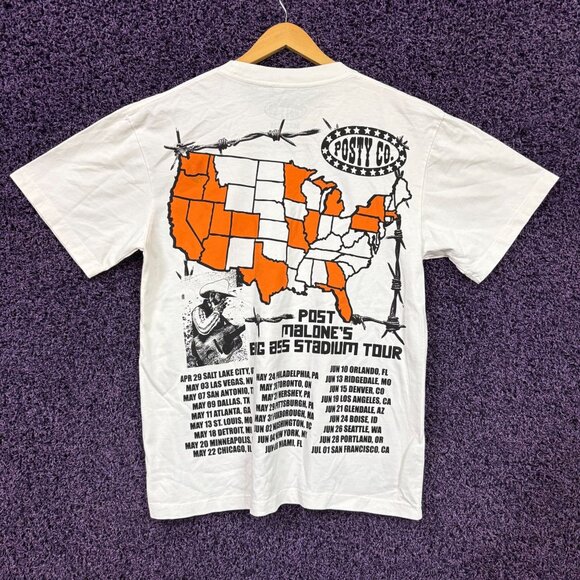 Post Malone Smoking Strong The Big Stadium Tour T-Shirt M - Picture 3 of 5